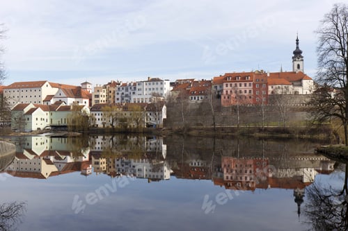 Preview: Colorful Royal Medieval Town Pisek Above The River Otava, Czech Republic