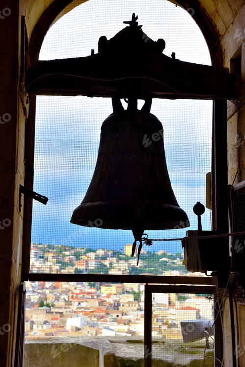 Preview: Panorama Seen From The Church Santa Teresa Di Avila Modica Sicily Italy