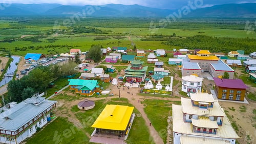 Preview: Ivolginsky Datsan. Buddhist Temple Located In Buryatia, Russia. Was Opened In 1945 As The Buddhist