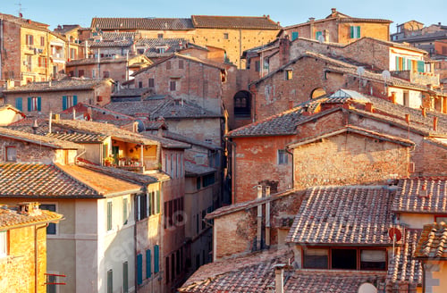 Preview: Siena. Aerial View Of The City.