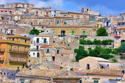 Preview: Panorama Of Modica Sicily Italy
