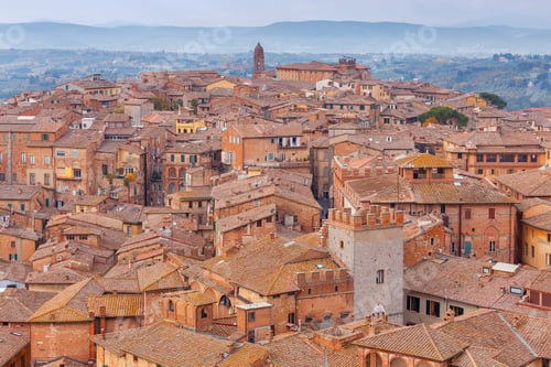 Preview: Siena. Aerial View Of The City.