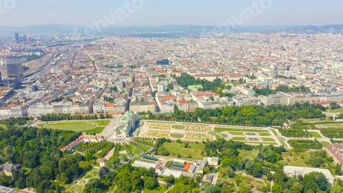 Preview: Vienna, Austria. Belvedere Is A Baroque Palace Complex In Vienna. Built By Lucas Von Hildebrandt At