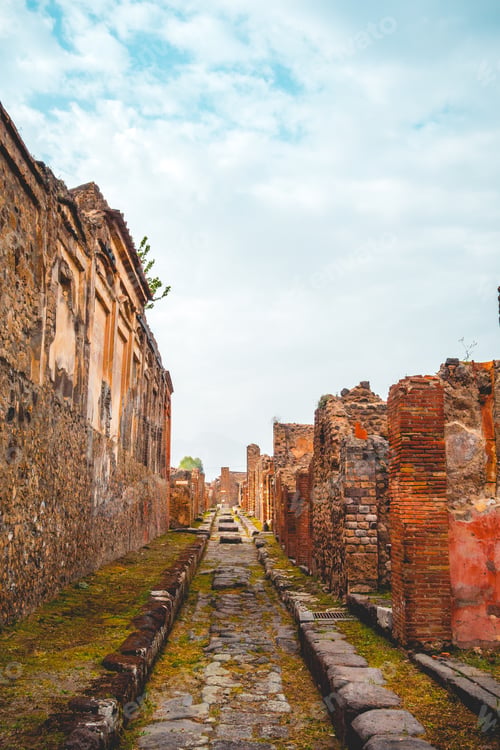 Preview: Lone Street In The Ruins Of Pompeii