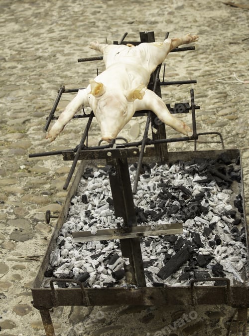 Preview: Pig Roasted In Embers, Celebration And Traditional Food
