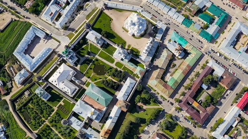 Preview: Rostov, Russia. Rostov Kremlin. The Main Attraction Of The City Of Rostov The Great, Aerial View
