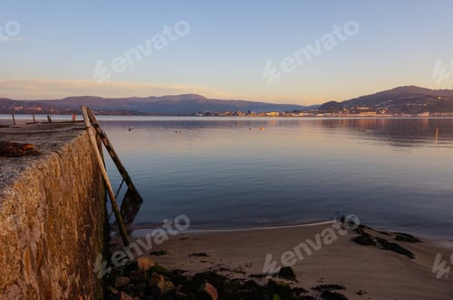 Preview: Old Pier At Sunset In A Summer Day