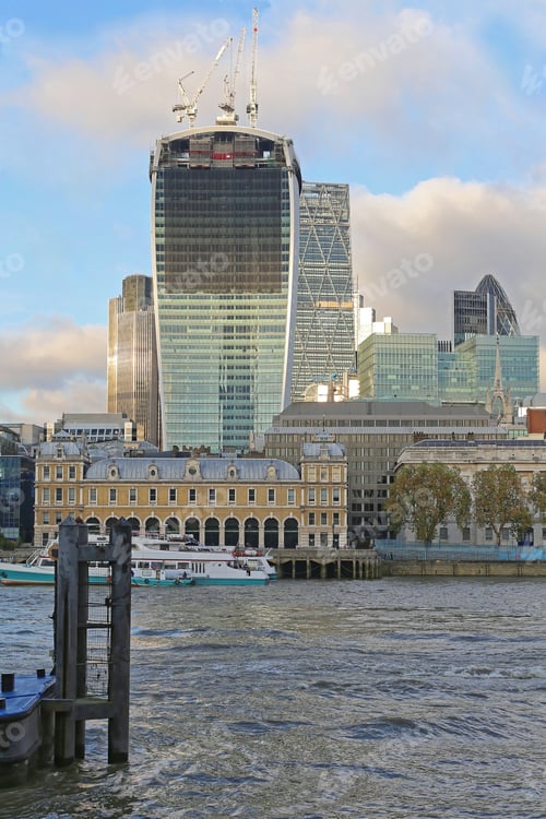 Preview: Skyscraper Building During Construction In City Of London
