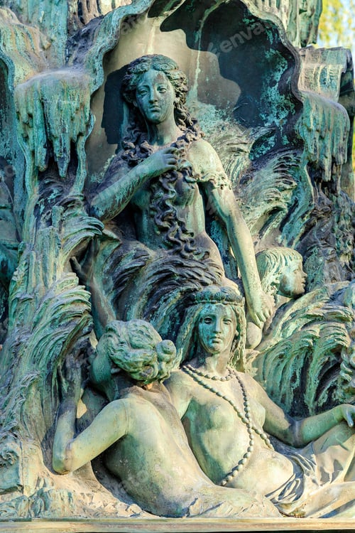 Preview: Stockholm, Sweden. Fountain By J. P. Molin, Opened In 1866 At Kungstradgarden Park