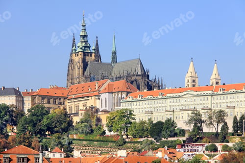 Preview: View On The Autumn Prague Gothic Castle