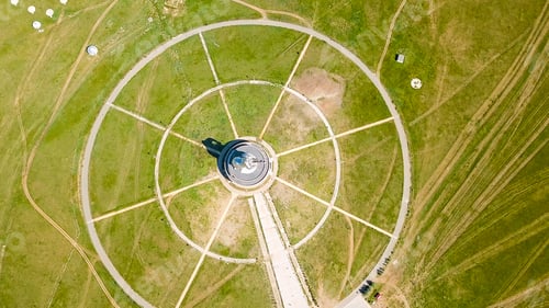 Preview: Equestrian Statue Of Genghis Khan In Sunny Weather. Mongolia, Ulaanbaatar, From Drone