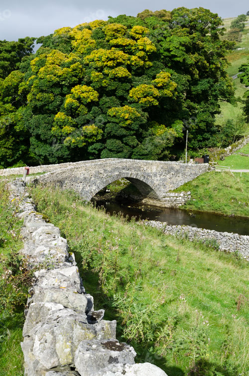 Preview: Bridge Over The River Wharfe At Yockenthwaite. Uk