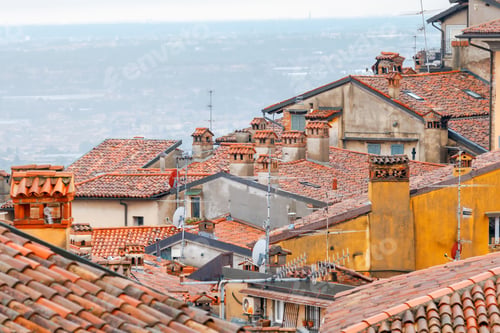 Preview: Bergamo. View Of The Old Town.