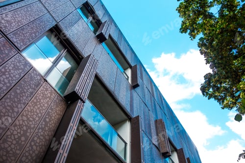 Preview: Modern Real Estate Building With Darken Facade