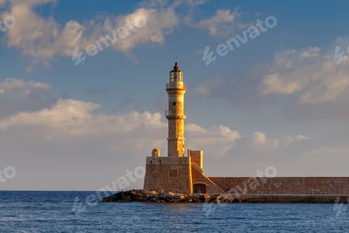 Preview: Chania. Lighthouse In The Old Harbor.