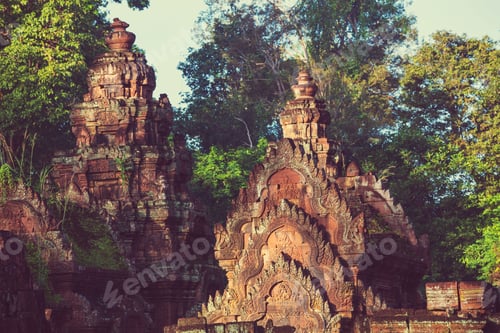 Preview: Ancient Khmer Temple Koh Ker In Angkor Region Near Siem Reap, Cambodia
