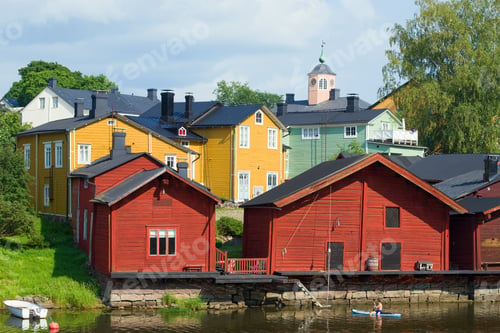 Preview: Sunny July Day In The Old Porvoo. Finland