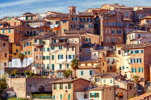 Preview: Siena. View Of The Old City District.