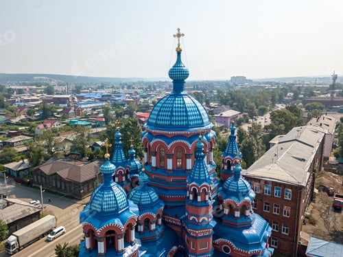 Preview: Russia, Irkutsk. The Church Of The Icon Of The Mother Of God Of Kazan In The Handicraft Quarter