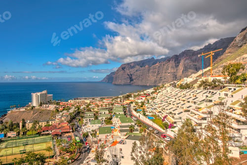Preview: Los Gigantes, Seaside Resort On Tenerife Island, Hdr Image