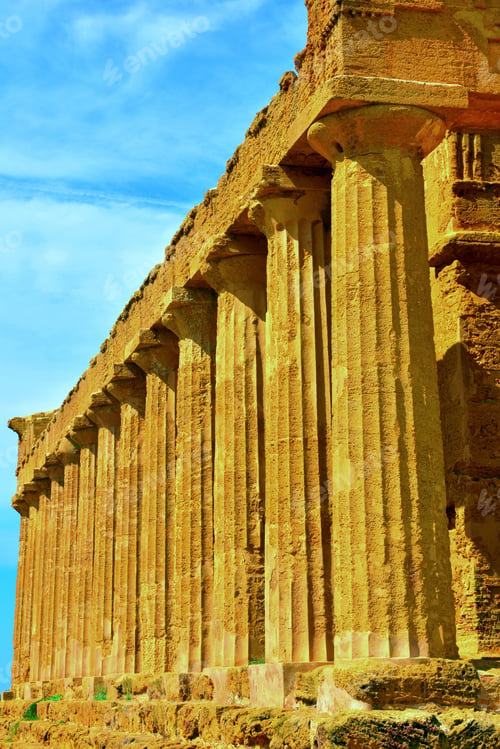 Preview: The Temple Of Concordia Is A Greek Temple Valley Of The Temples Agrigento Sicily Italy