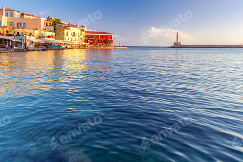 Preview: Chania. Lighthouse In The Old Harbor.