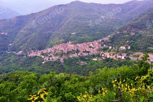 Preview: Apricale Medieval Village In The Province Of Imperia Italy
