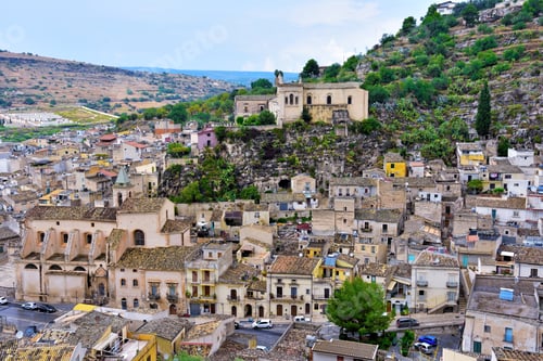 Preview: Panorama Of Scicli, Sicily, Italy