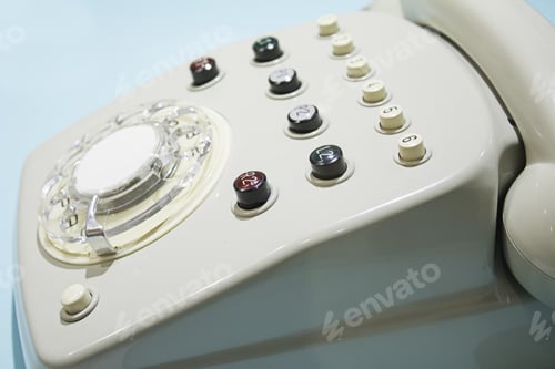 Preview: Telephone Plastic Vintage Buttons, Object