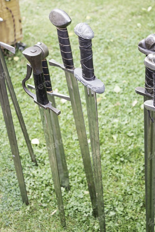 Preview: Steel Swords And Medieval Iron Weapons And War