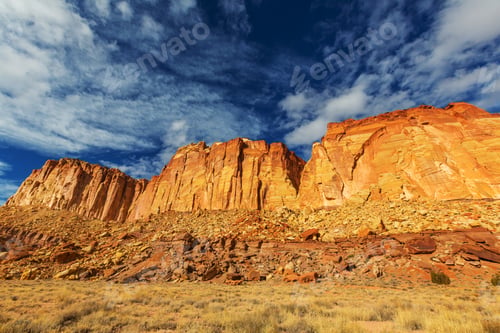 Preview: Sandstone Formations In Utah, Usa. Beautiful Unusual Landscapes.