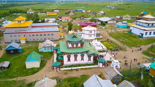 Preview: Ivolginsky Datsan. Buddhist Temple Located In Buryatia, Russia. Was Opened In 1945 As The Buddhist