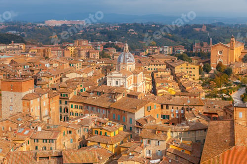 Preview: Siena. Aerial View Of The City.