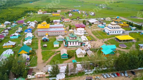 Preview: Ivolginsky Datsan. Buddhist Temple Located In Buryatia, Russia. Was Opened In 1945 As The Buddhist