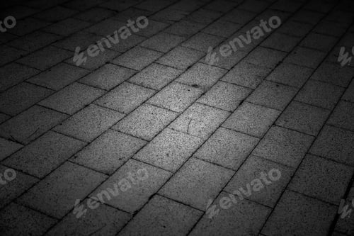 Preview: Paving Stones On The Ground, Detail Of Pedestrian Walk