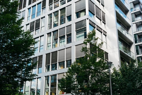 Preview: Detailed View Of Modern Skyscraper Facade