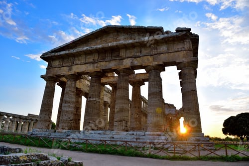 Preview: The Temple Of Neptune It Was Built In The Doric Order Around 460–450 Bc Paestum Italy
