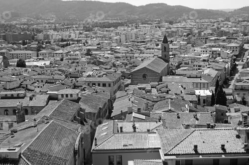 Preview: Panorama Of The Beautiful City Of Arezzo In Tuscany - Italy