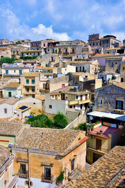 Preview: Panorama Of Modica Sicily Italy