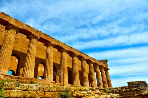 Preview: The Temple Of Concordia Is A Greek Temple Valley Of The Temples Agrigento Sicily Italy