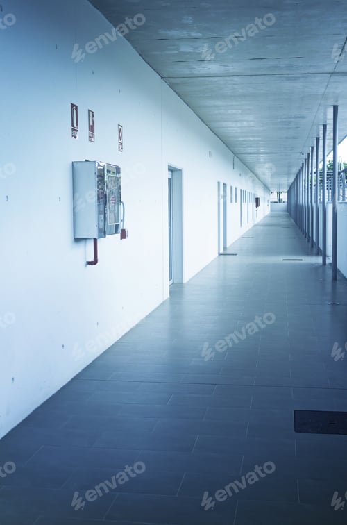 Preview: White Interior Corridor Building, Construction And Architecture