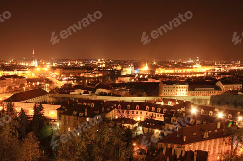 Preview: The View On Prague In The Night, Czech Republic