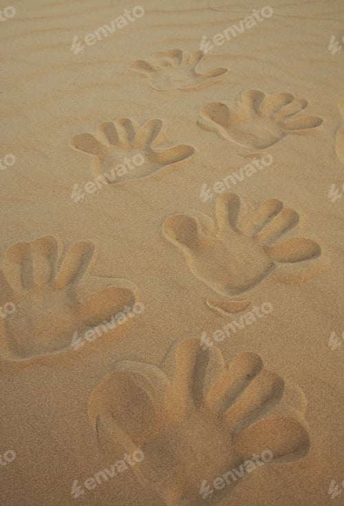 Preview: Hands Step In Sand