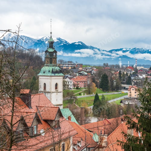 Preview: The Ancient Village Of Škofja Loka, Slovenia.