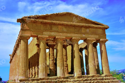 Preview: The Temple Of Concordia Is A Greek Temple Valley Of The Temples Agrigento Sicily Italy