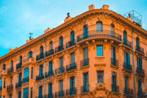 Preview: Beautiful Orange Corner Building