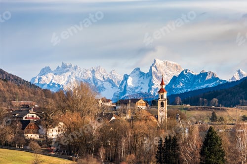 Preview: The Lost Look Towards The Dolomites. Italy