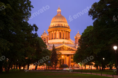 Preview: St. Isaac'S Cathedral In May Twilight. Saint-Petersburg, Russia