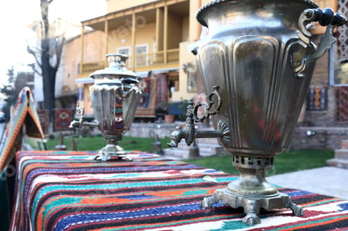 Preview: Vintage Samovar In Swap Meet, Tbilisi, Georgia