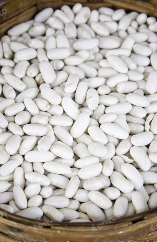 Preview: White Beans In Market Raw Feeding, Food And Agriculture